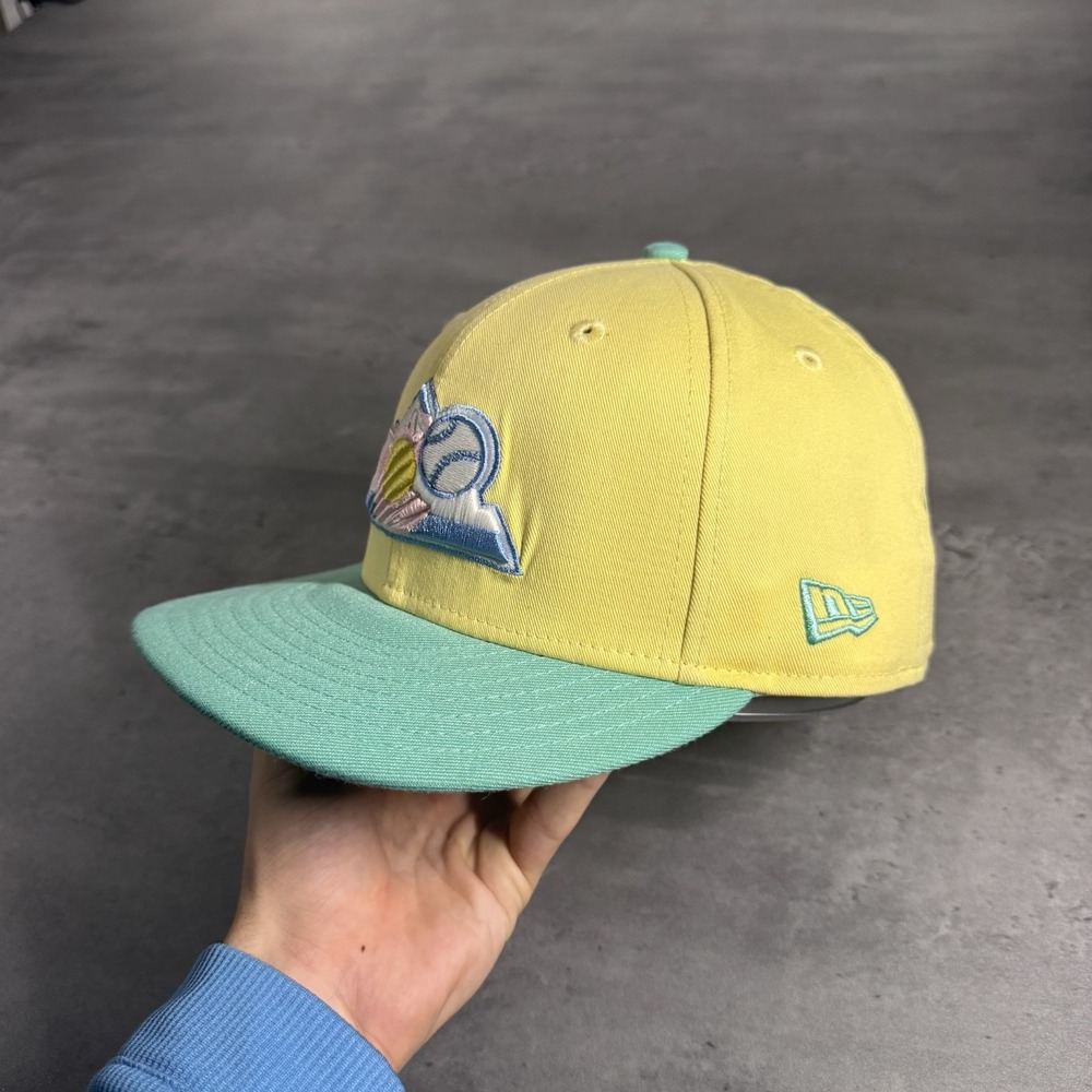 Hat Club Colorado Rockies New Era Cap 7 3/4 Pastel Pink Mint Teal UV 25th Patch - Picture 3 of 8